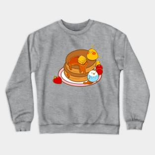 Pancakes day for birdies Crewneck Sweatshirt